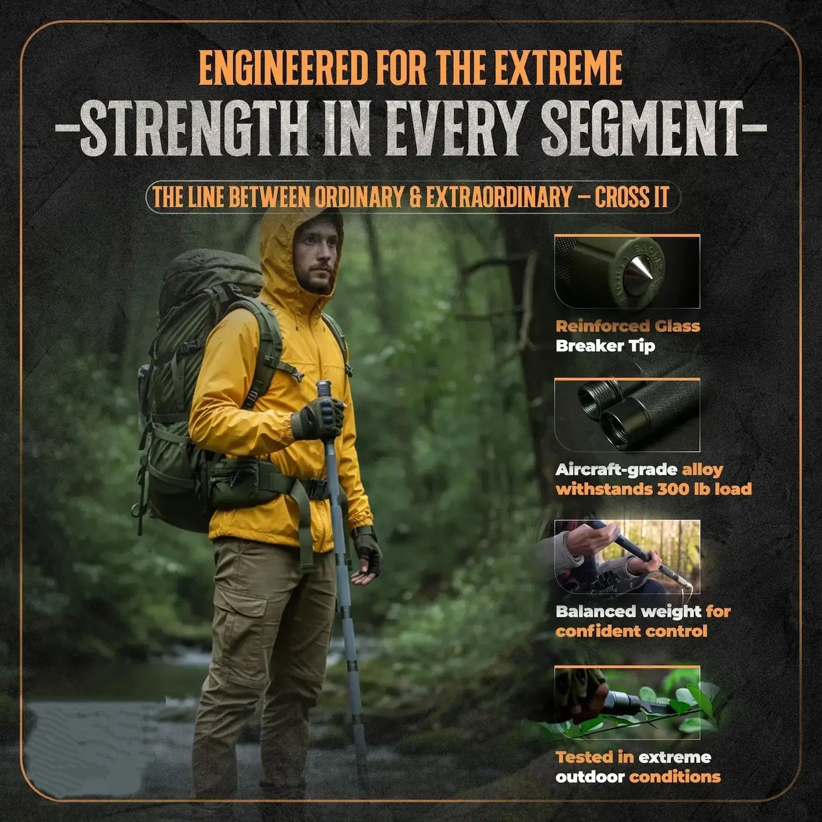 ForgeX – Multi Use Outdoor Tactical Defense Stick