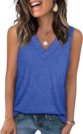 SoftEase – Women’s Sleeveless Casual Slim Fit Top