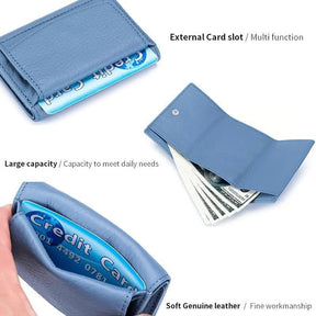 AuraVault - Premium Leather RFID Wallet