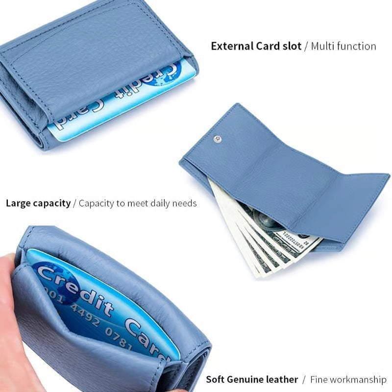AuraVault - Premium Leather RFID Wallet