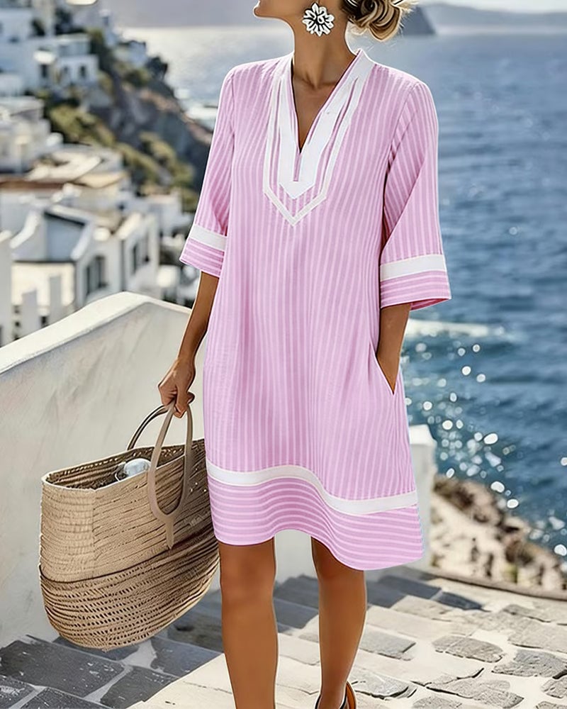 UrbanStripe - Pocket Dress For Everyday Summer Shift