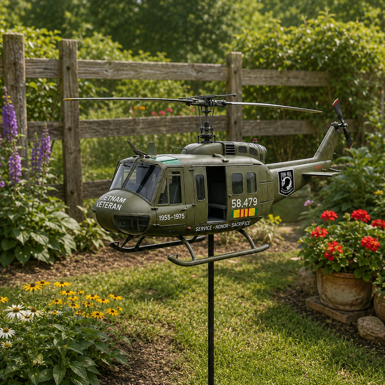 SkyHonor – Vietnam Veteran UH-1 Helicopter Wind Spinner