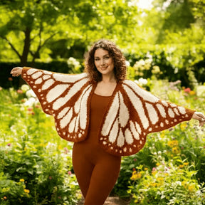FlutterNest – Artistic Butterfly Comfort Cardigan