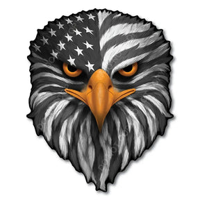 BoldEagle – Reflective Patriotic USA Flag Sticker