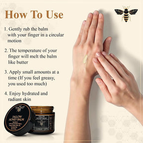 GlowTallow - Organic Nourishing Balm with Raw Honey
