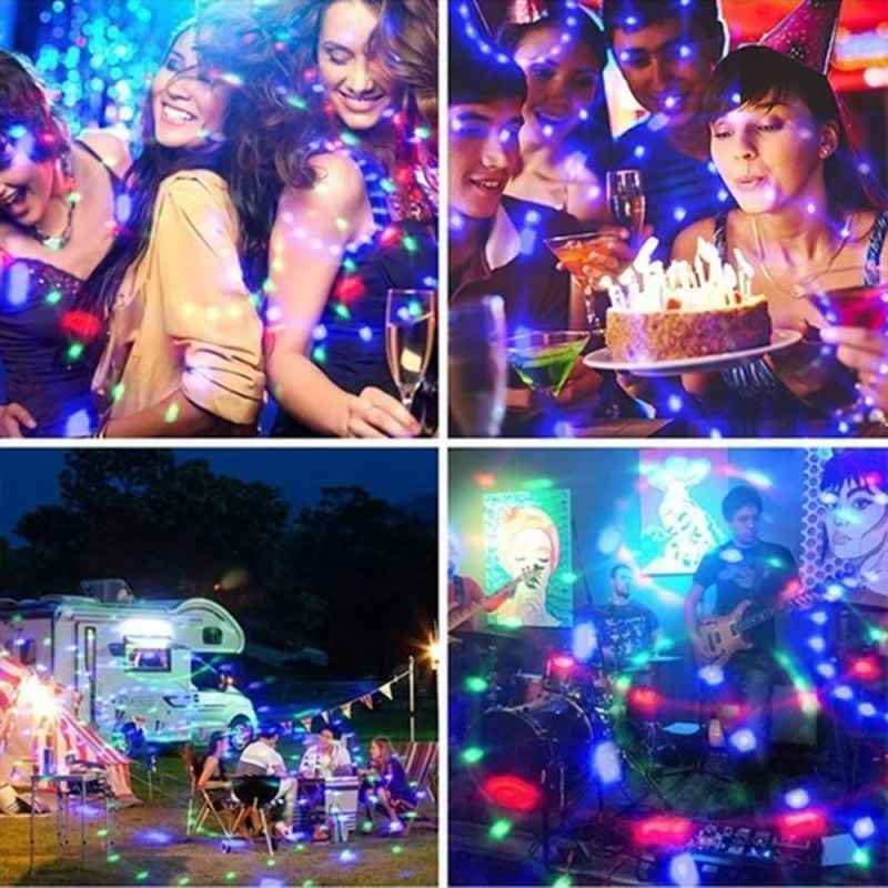 AuraParty – Colorful Rotating Disco Ball Light