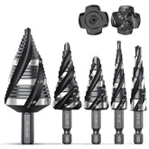 SteelForce – Heavy-Duty Spiral Step Drill Bit Kit
