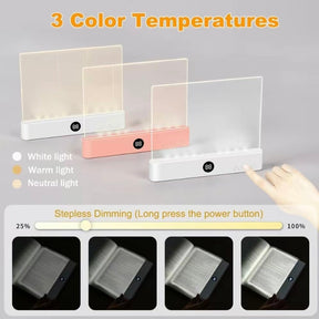 NightLume – Clear LED Rechargeable Reading Lamp