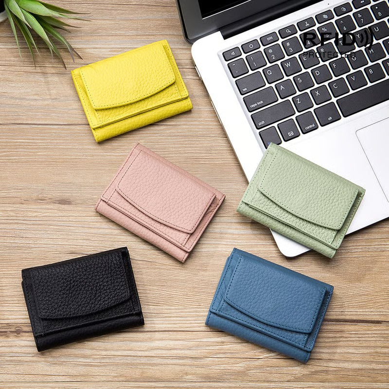 AuraVault - Premium Leather RFID Wallet