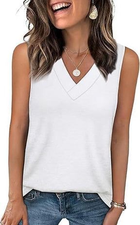 SoftEase – Women’s Sleeveless Casual Slim Fit Top
