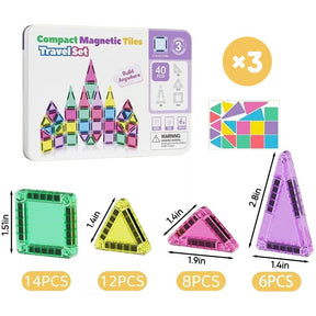 MagnaBuild – Magnetic Tiles Building Blocks Set