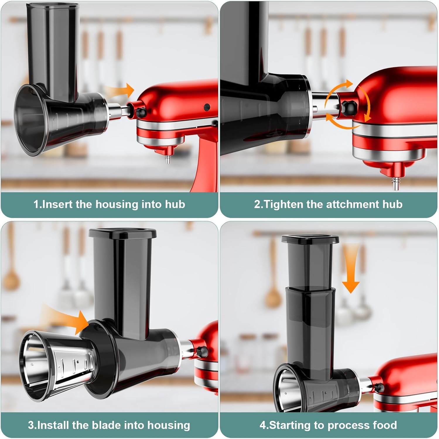 SwiftSlice – Multi-Blade Food Processor Attachment