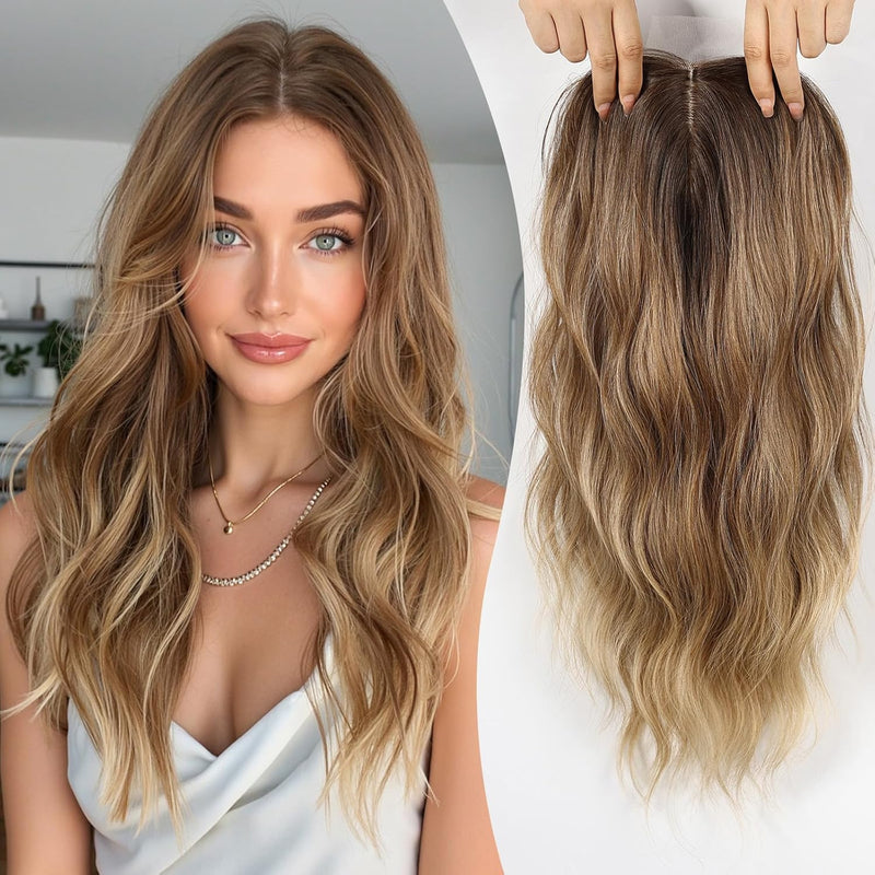 VolumeGrace – Seamless Wavy Hair Topper Extension