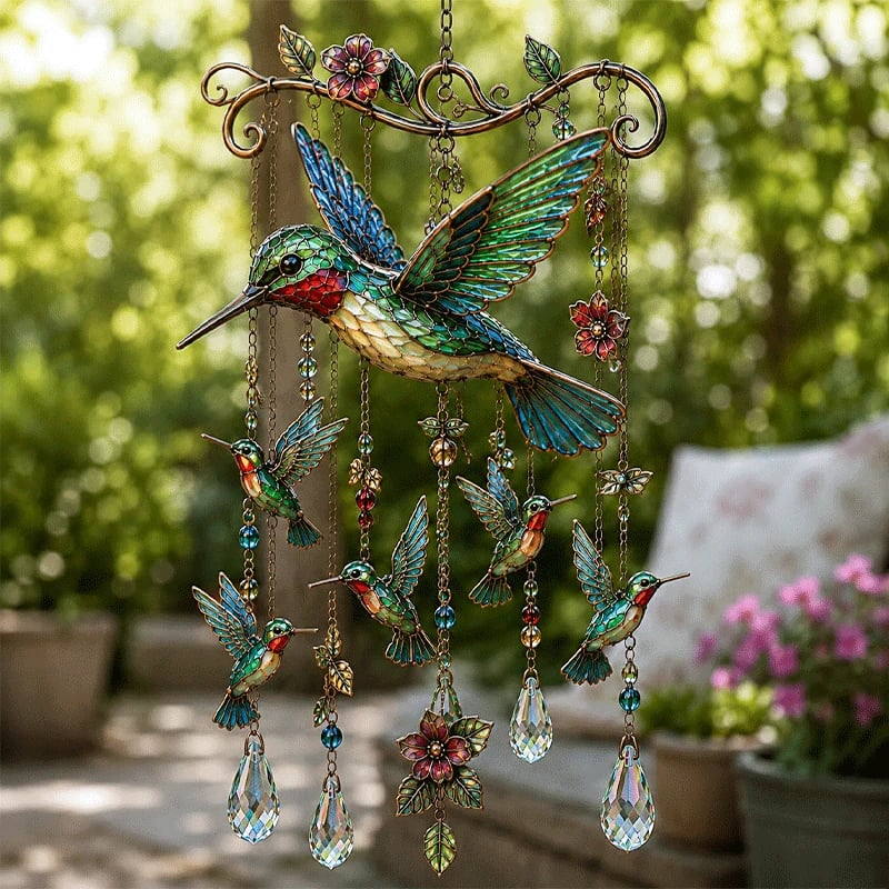 HumiGrace – Elegant Hummingbird Wind Chime