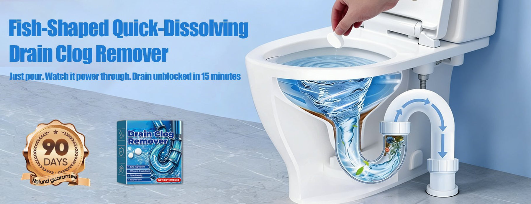 DrainFish – Quick-Dissolving Clog Remover