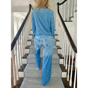 Denim Drift - Soft Cloud Pajama Set