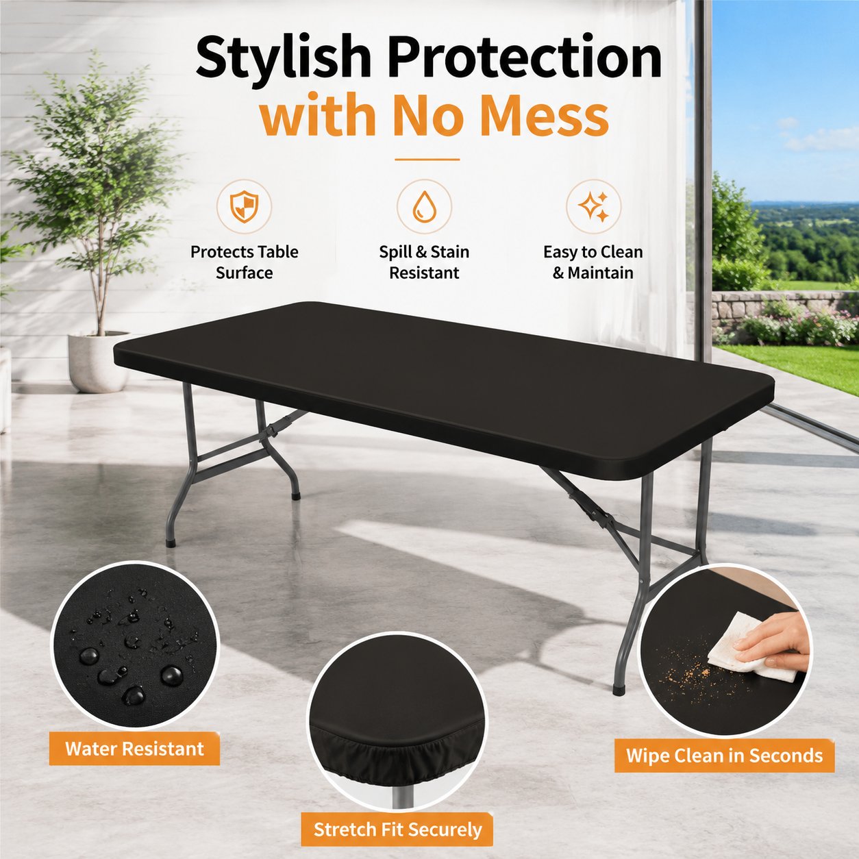 PicnicShield – Elastic Fit Table Protector