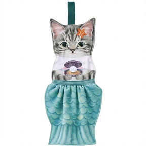 PurrfectlyClean – Humorous Cat Print Hand Towels