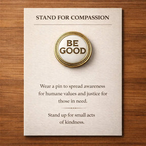 LumeIce – Compassion Crystal-Encrusted Lapel Pin