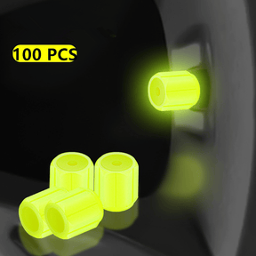 GlowRide - Fluorescent Wheel Valve Caps