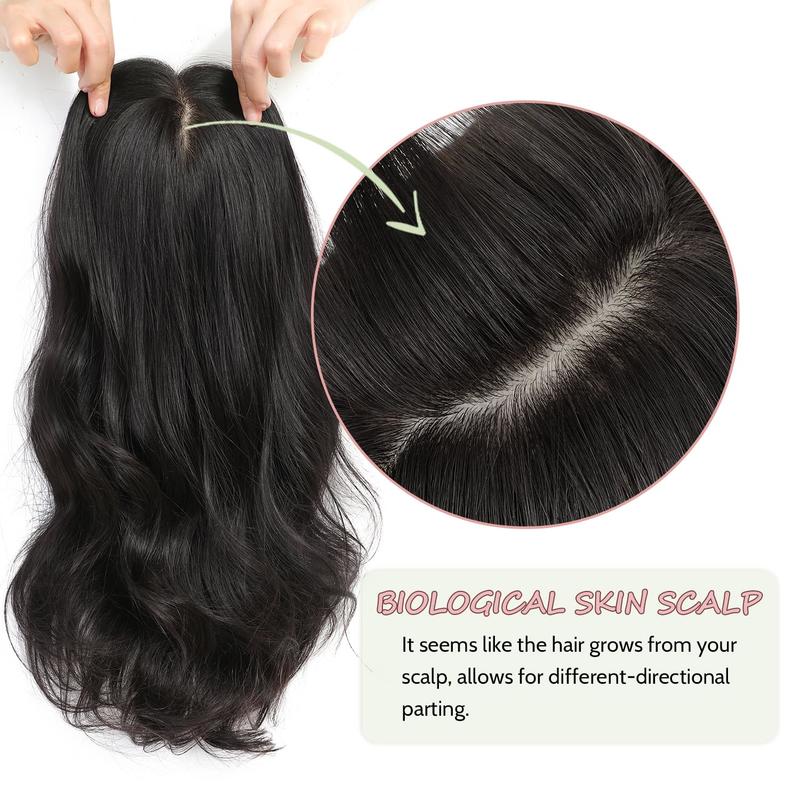 VolumeGrace – Seamless Wavy Hair Topper Extension