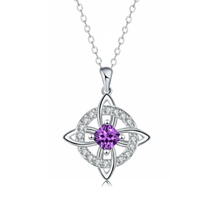 Hecatea – Witch’s Knot Birthstone Necklace