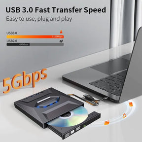 DiscMate – Retro-Style Portable CD/DVD Burner