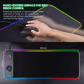 LumiDesk – RGB Waterproof Gaming Mouse Pad