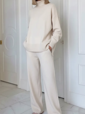 UrbanEase – Casual Stand Collar Two-Piece Set