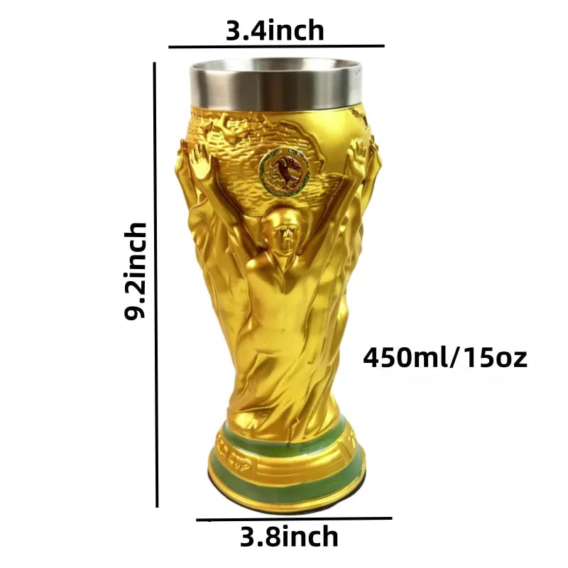 ⚽55K+ SOLD🏆2026 USA-Canada-Mexico World Cup "Trophy" Beer Mug