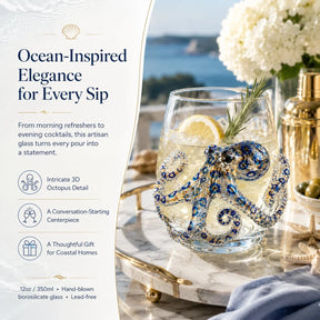 OceanGlow – Blue Ringed Octopus Artisan Glass