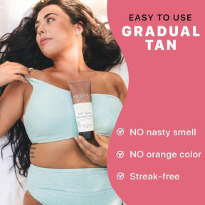 BronzeAura – Natural Finish Self Tanner Lotion