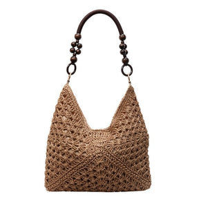 PalmAura - Straw Shoulder Bag