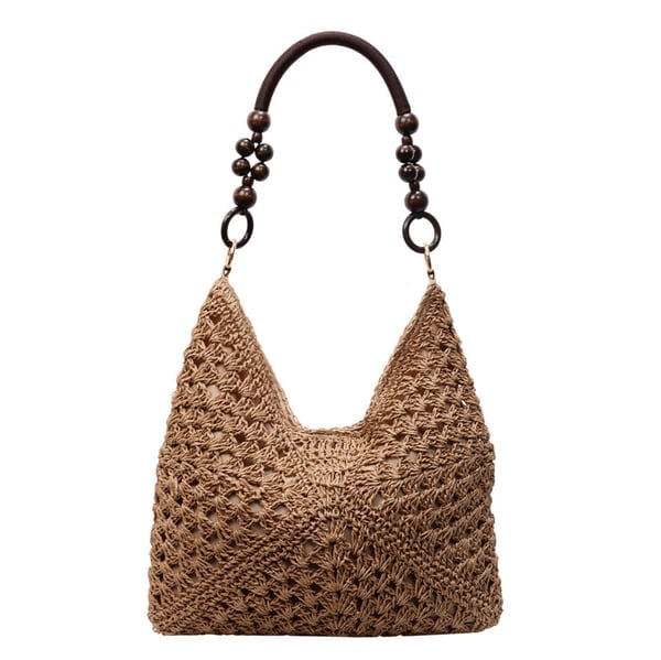 PalmAura - Straw Shoulder Bag