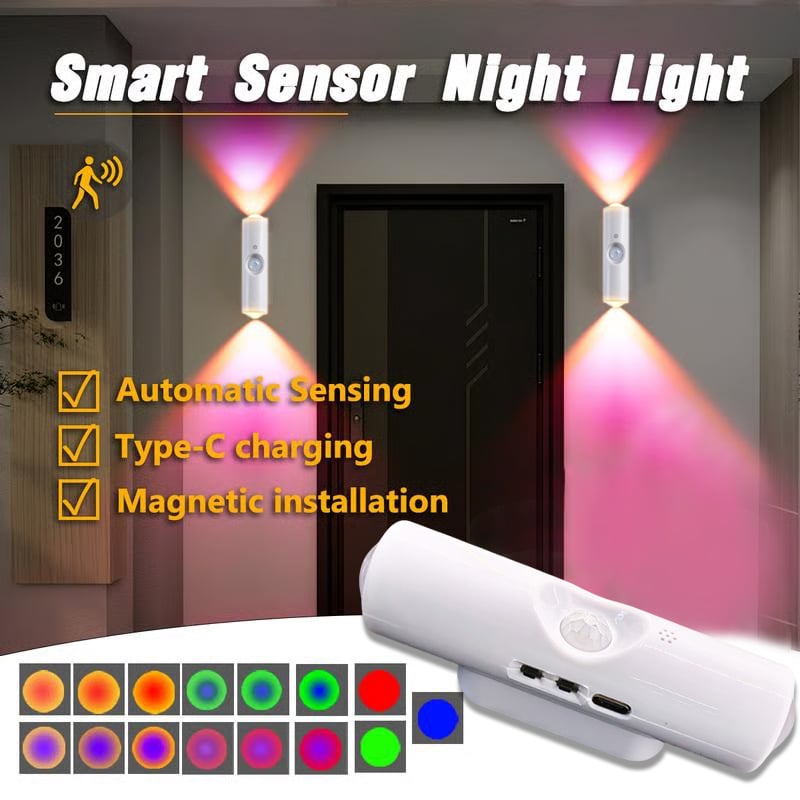 AquaGlow – SuRechargeable Smart LED Motion Sensor Ambient Light