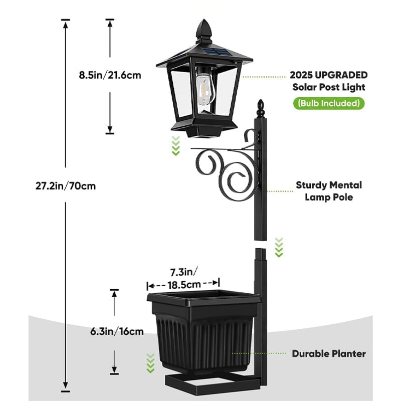 VistaPoint – Dual-Purpose Solar Lamp Post