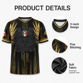 GoldStrike – Mexico Inspired Performance Fan Jersey
