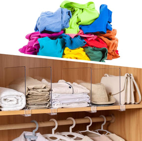 NeatStack – Acrylic Clothes Shelf Divider