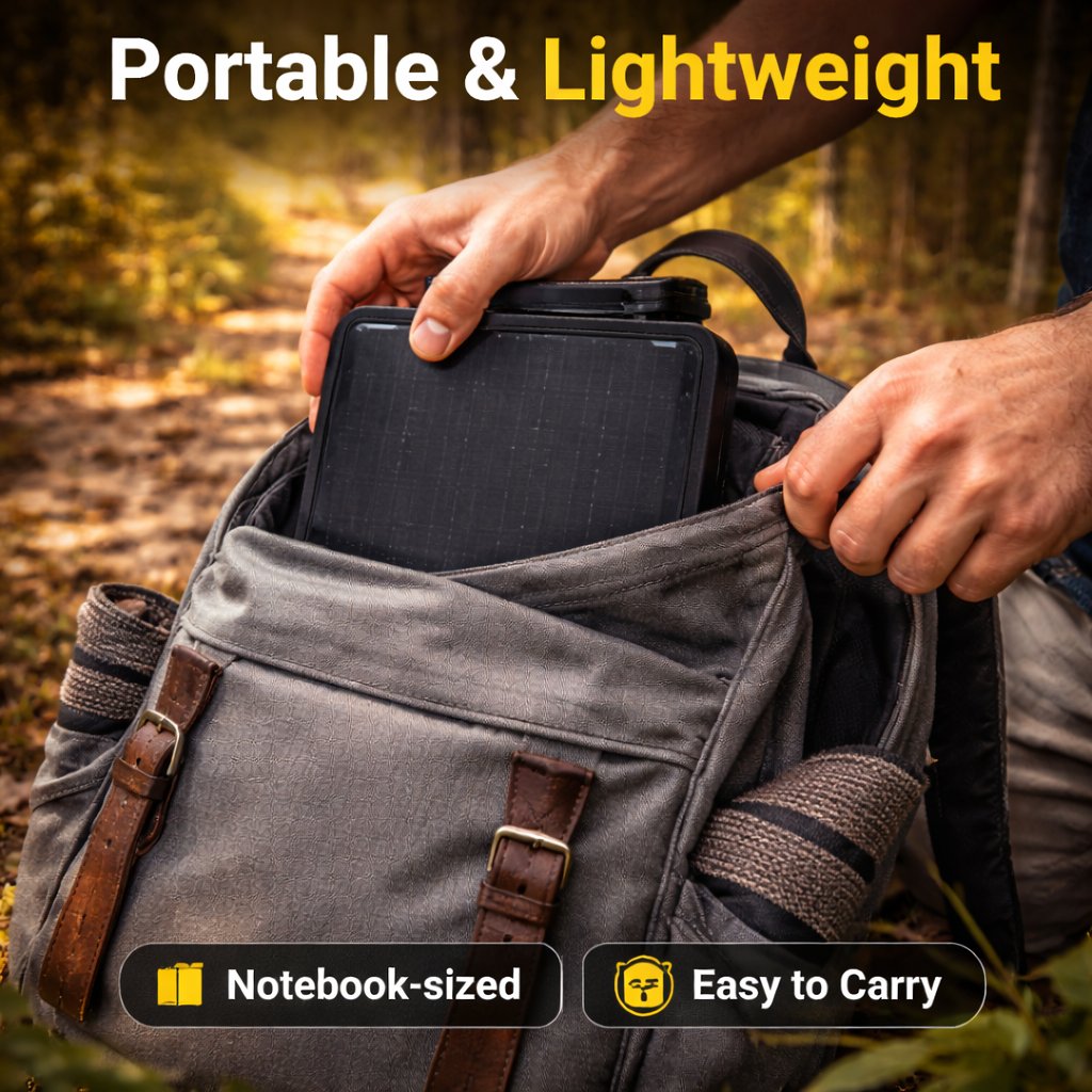 EcoSun – Solar Powered Folding Travel Bag