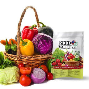 🥦Ultimate Survival Seed Vault (16,000+ Seeds) | 35 Variety Pack🌿|50-Year Shelf Life