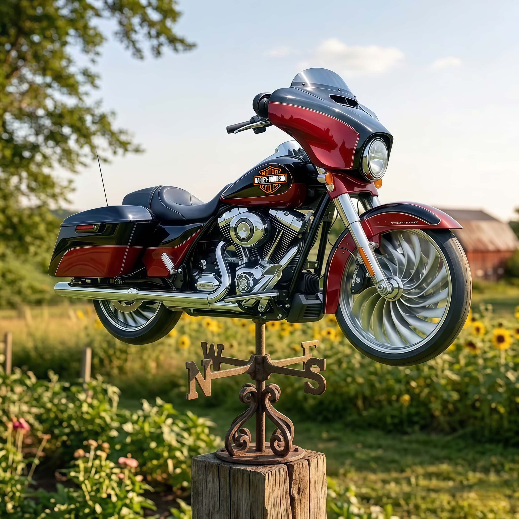 RideSpin – Harley-Davidson Motorcycle Garden Wind Spinner