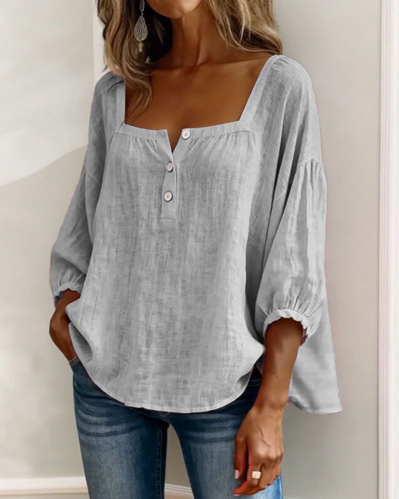BreezeBelle – Lantern Sleeve Top
