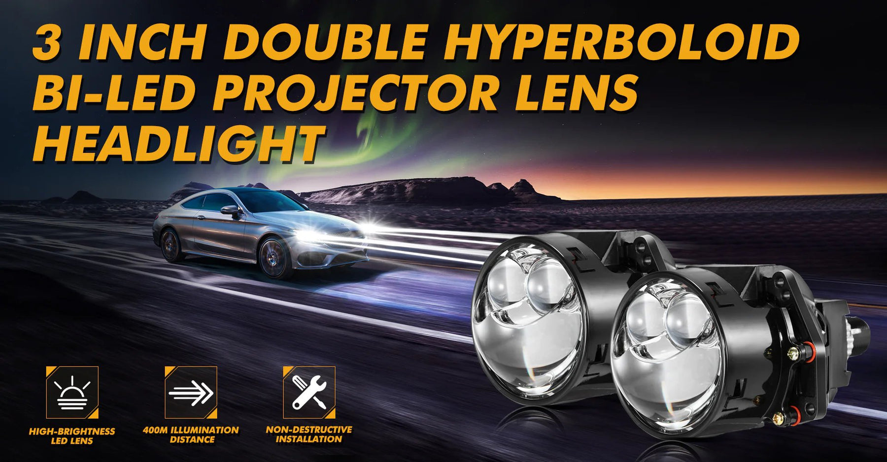 NightGlare Pro – Precision LED Projector Headlight