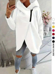 FlexiCurve – Stylish Plus Size Half Zip Hoodie