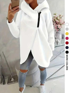 FlexiCurve – Stylish Plus Size Half Zip Hoodie