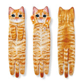 PurrfectlyClean – Humorous Cat Print Hand Towels