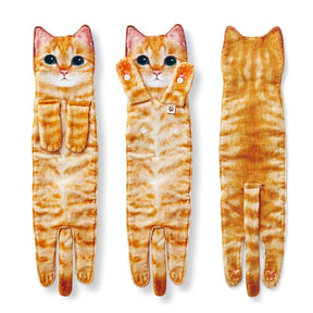 PurrfectlyClean – Humorous Cat Print Hand Towels