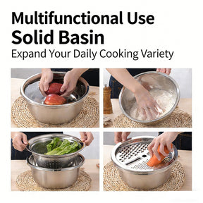 EcoChef - Durable Stainless Steel Multi-Purpose Bowl