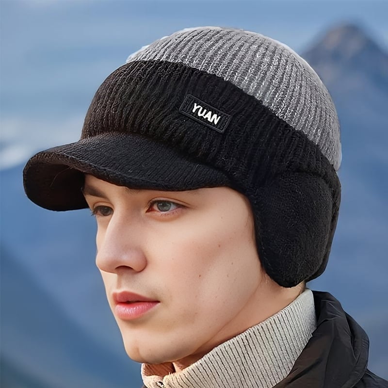 FrostFlex - Stretch Fit Windproof Winter Hat with Visor