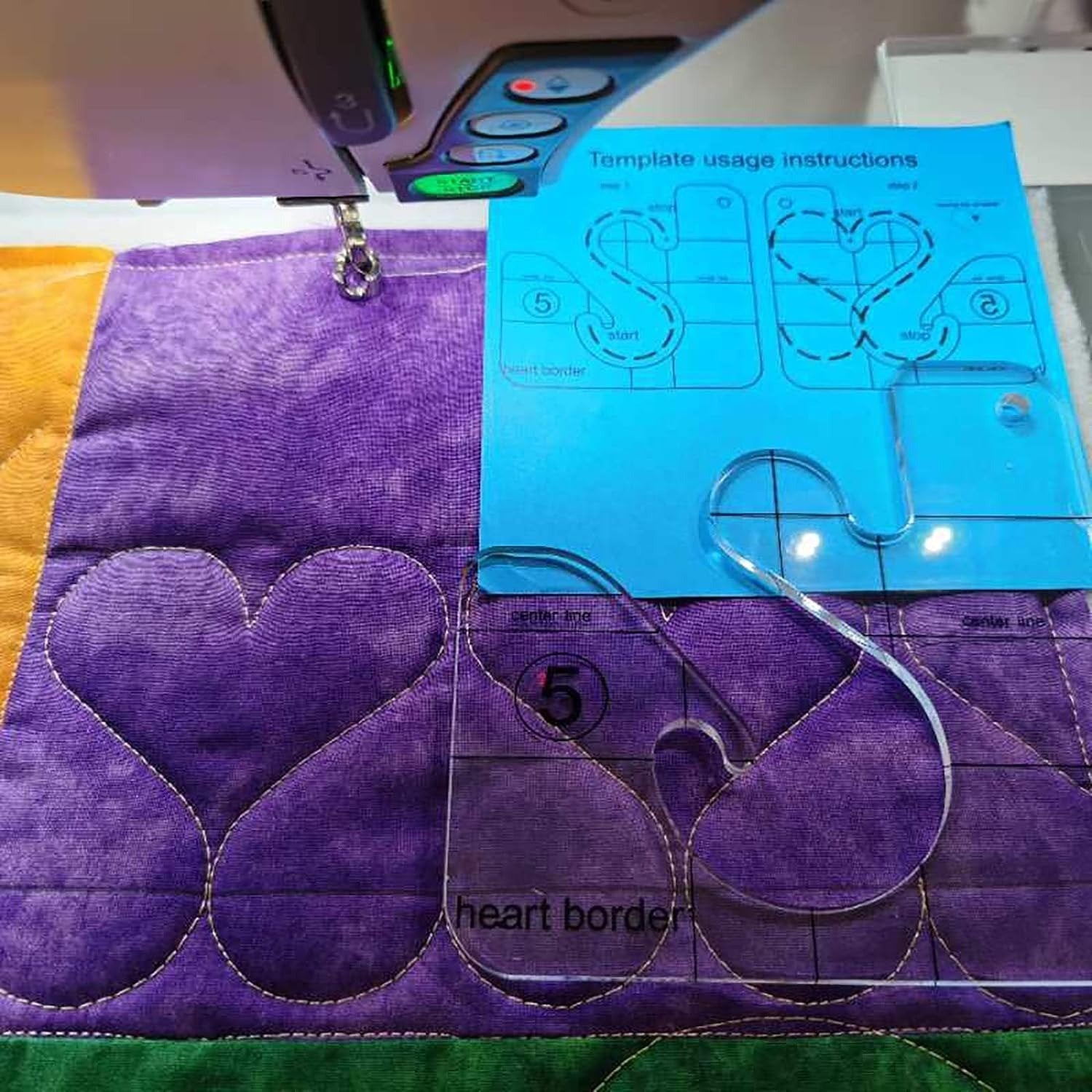 StitchGuide – Free Motion Garment Ruler Set
